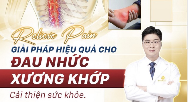 Đột phá công nghệ cao điều trị dứt điểm bệnh xương khớp Relieve Pain độc quyền tại BK Dong Yang
